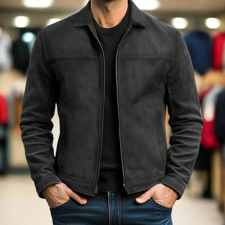 Kaiden™ | Premium Deri Fermuarlı Ceket