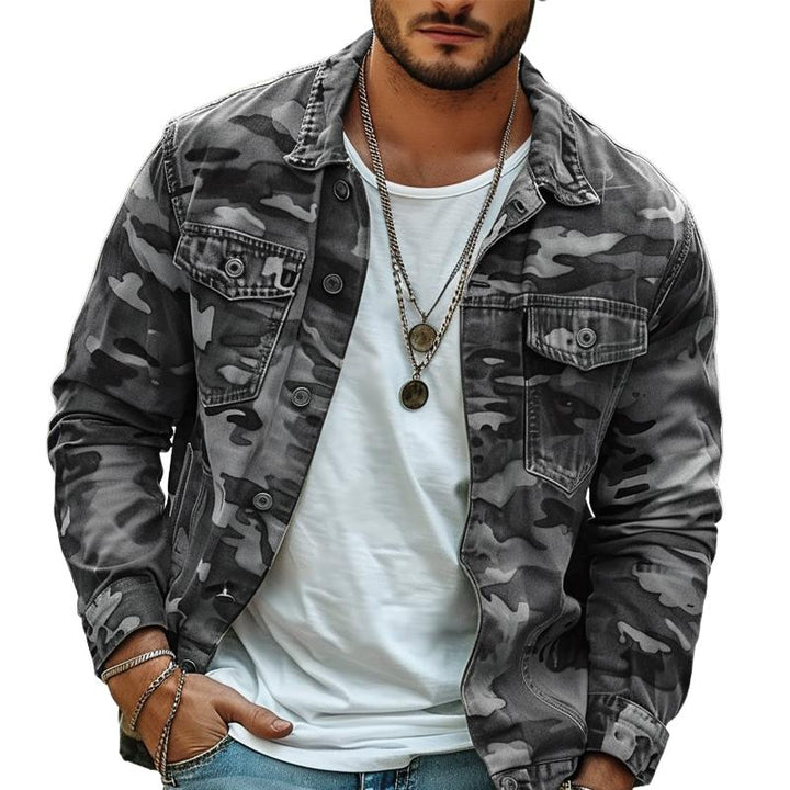 Harper™｜Retro Tarzı Kamuflaj Ceket