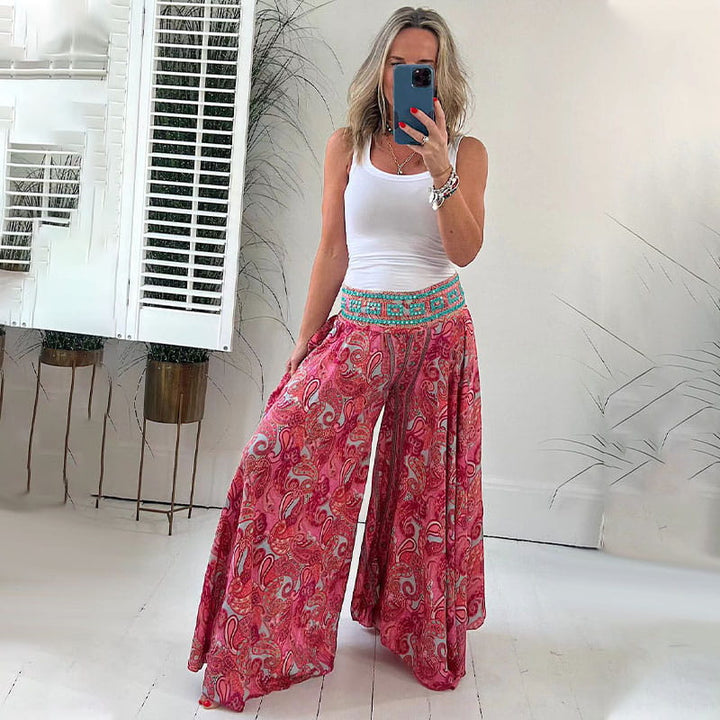 Jane™ | Boho Chic Geniş Paça Pantolon